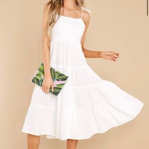 Red Dress Boutique Eternal Hope White Midi Dress